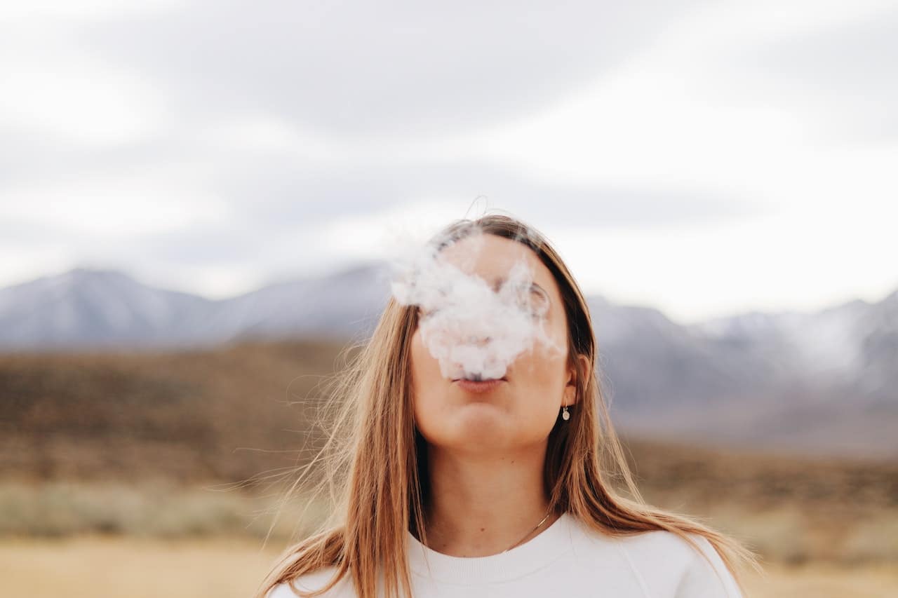 Woman Smoking Cannabis Entourage Effect